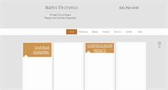 Desktop Screenshot of mathiselectronics.com